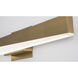 Slant LED 36 inch Light Antique Brass Vanity Light Wall Light