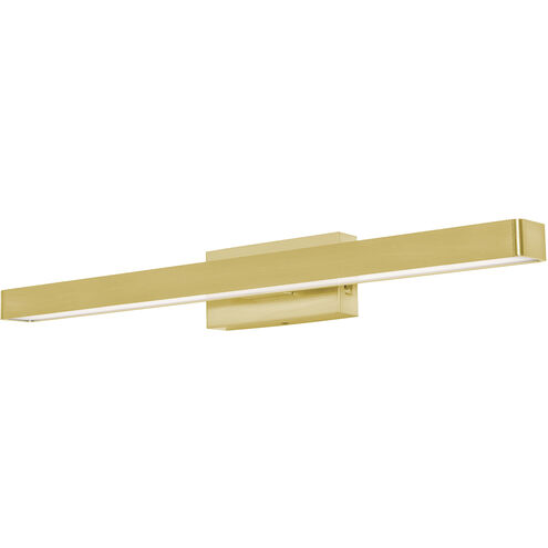 Brock LED 24 inch Satin Brass Vanity Light Wall Light