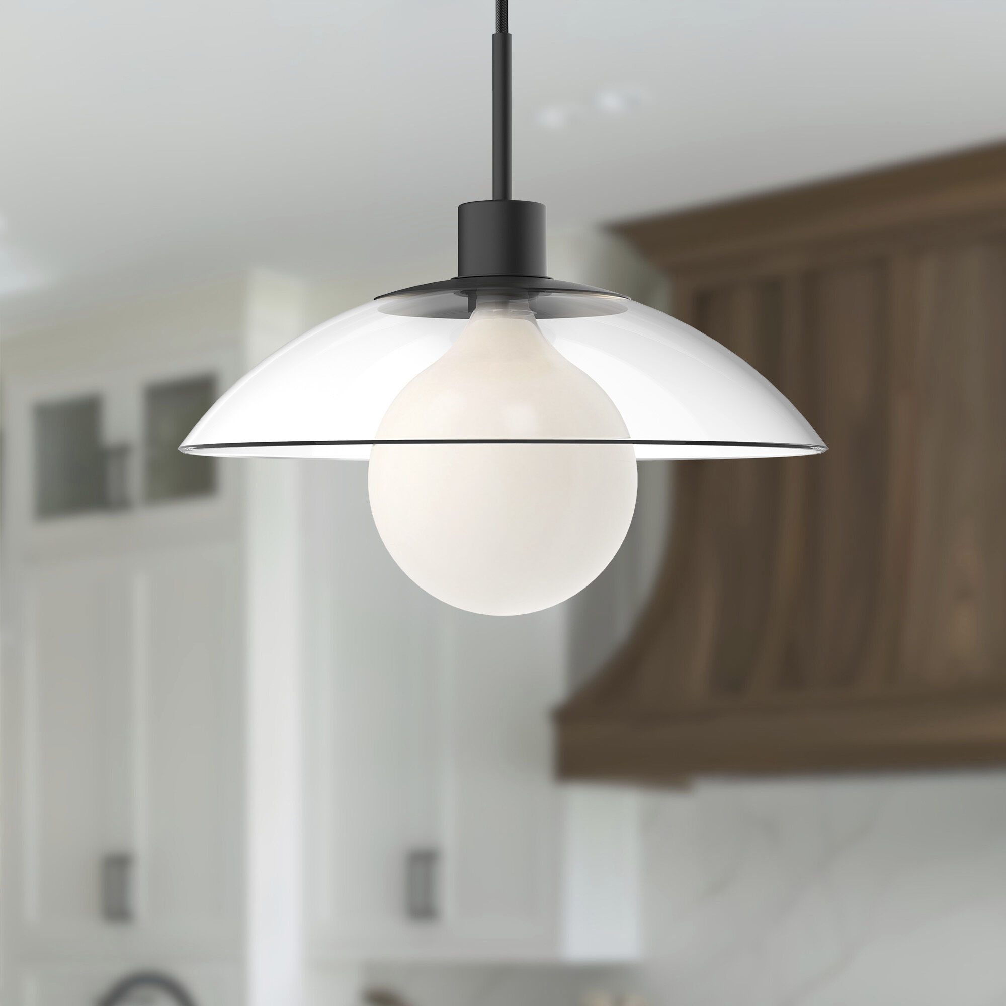 Alora Mood Francesca Pendant Ceiling Light in Matte Black