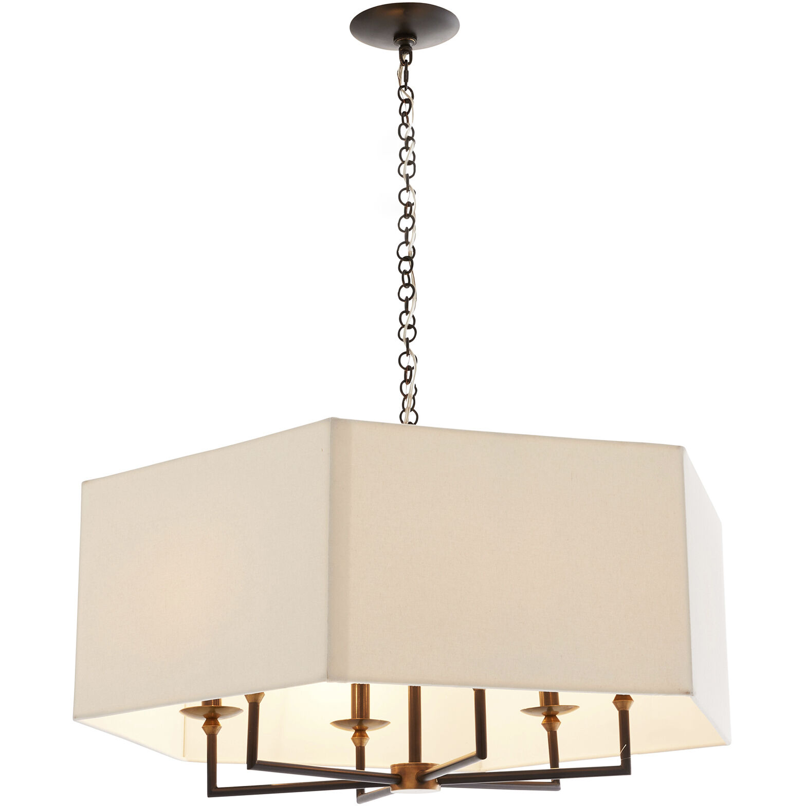 Oxford 6 Light 32 inch Bronze Chandelier Ceiling Light