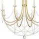 Delilah 8 Light 31.5 inch Aged Brass Chandelier Ceiling Light