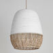 Tamba 1 Light 15.75 inch Ivory Single Pendant Ceiling Light