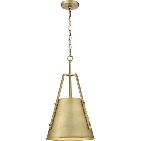 Luxor LED 12 inch Brushed Brass Mini Pendant Ceiling Light