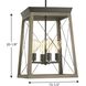 Belmont Bay 4 Light 15.5 inch Antique Bronze Foyer Pendant Ceiling Light