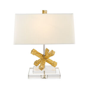 Jackson Square 18 inch 60.00 watt Distressed Gold Table Lamp Portable Light, Gilded Nola