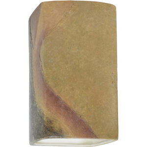 Ambiance Rectangle LED 13.5 inch Harvest Yellow Slate Outdoor Wall Sconce, Large