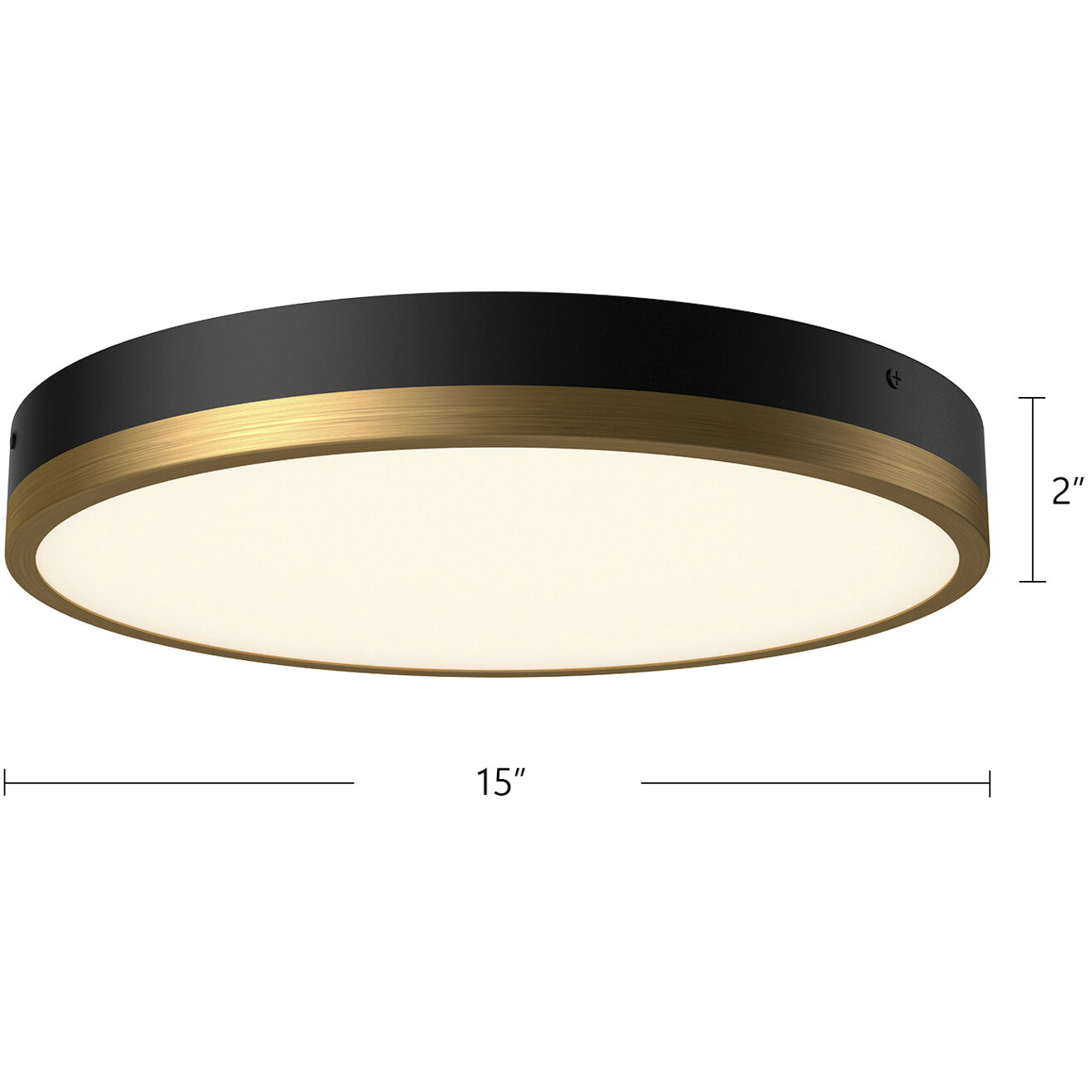 Alora Mood Adelaide LED 15 inch Aged Gold/White Flush Mount Ceiling Light in Aged Gold and White