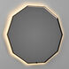 Deca 36 X 36 inch Black LED Lighted Mirror, Vanita by Oxygen