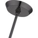 Brussels 1 Light 7 inch Black Chrome Pendant Ceiling Light, Crystal, Single