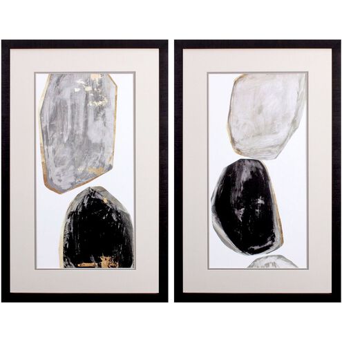 Abstract Collection Gray Framed Art