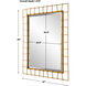 Townsend 40 X 32 inch Antiqued Gold Mirror