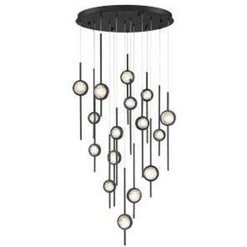 Barletta LED 32 inch Black Chandelier Ceiling Light