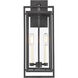 Gladwyn 2 Light 19.25 inch Matte Black and Off White Outdoor Wall Sconce