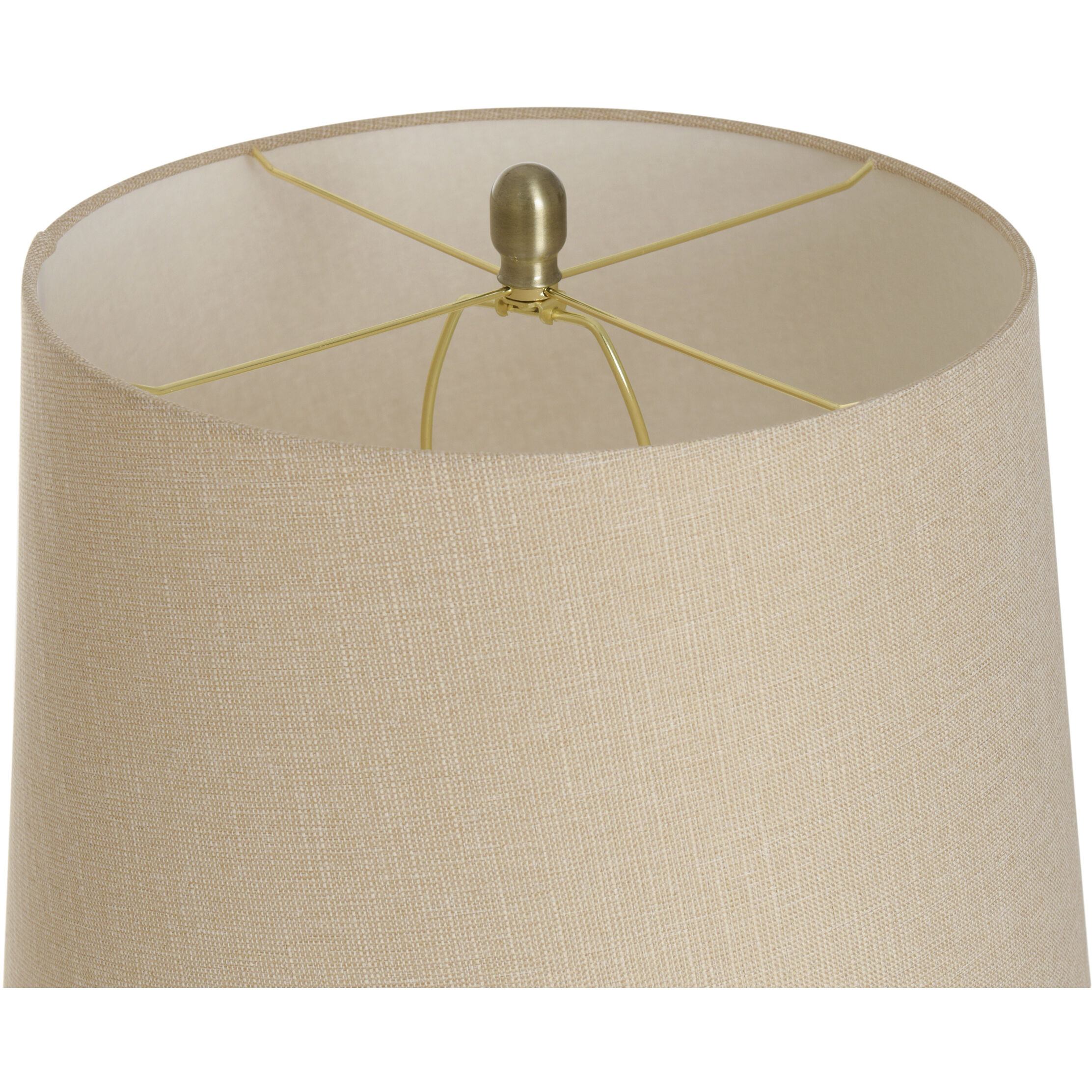 Isaiah 37 inch 100.00 watt Wine Amber Tint and Brass Table Lamp Portable Light