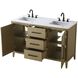 Millie 54 X 35 inch Honey Brown Bathroom Vanity Cabinet