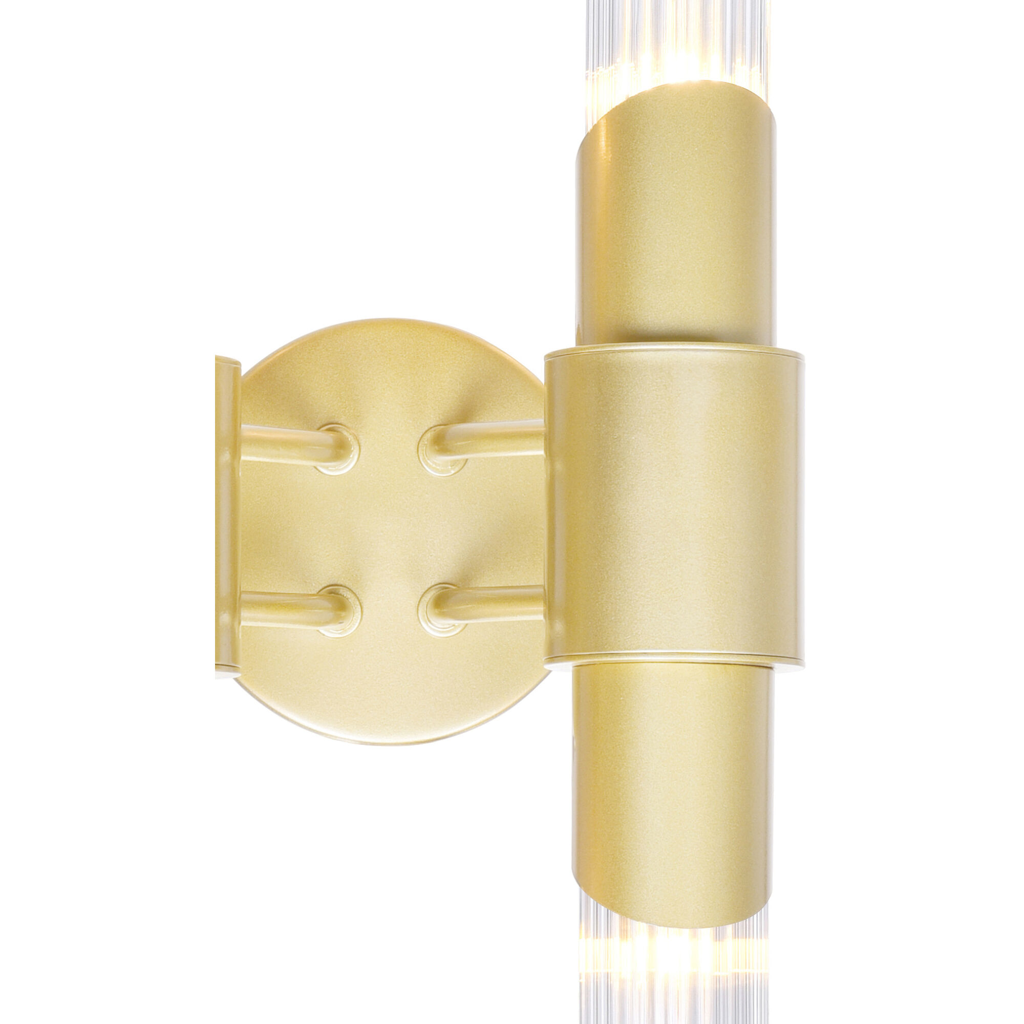 Croissant 4 Light 8 inch Satin Gold Wall Sconce Wall Light