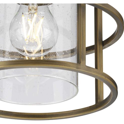 Burgess 1 Light 8.87 inch Aged Bronze Flushmount Ceiling Light, Design Series