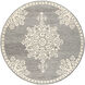 Granada 96 X 96 inch Gray/Light Beige/Charcoal Handmade Rug in 8 Ft Round, Round