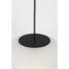Drew & Jonathan Nico 1 Light 13.25 inch Midnight Black Pendant Ceiling Light in Standard