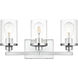 Saanvi 3 Light 18.00 inch Bathroom Vanity Light