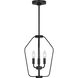 Kennan 3 Light 11 inch Midnight Black Chandelier Ceiling Light