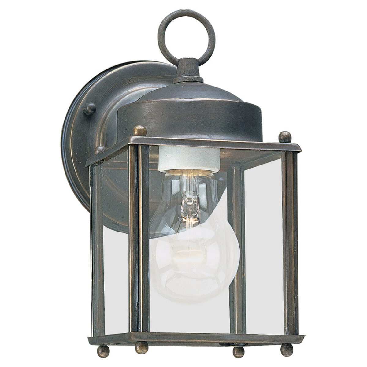 New Castle 1 Light 8.25 inch Antique Bronze Outdoor Wall Lantern