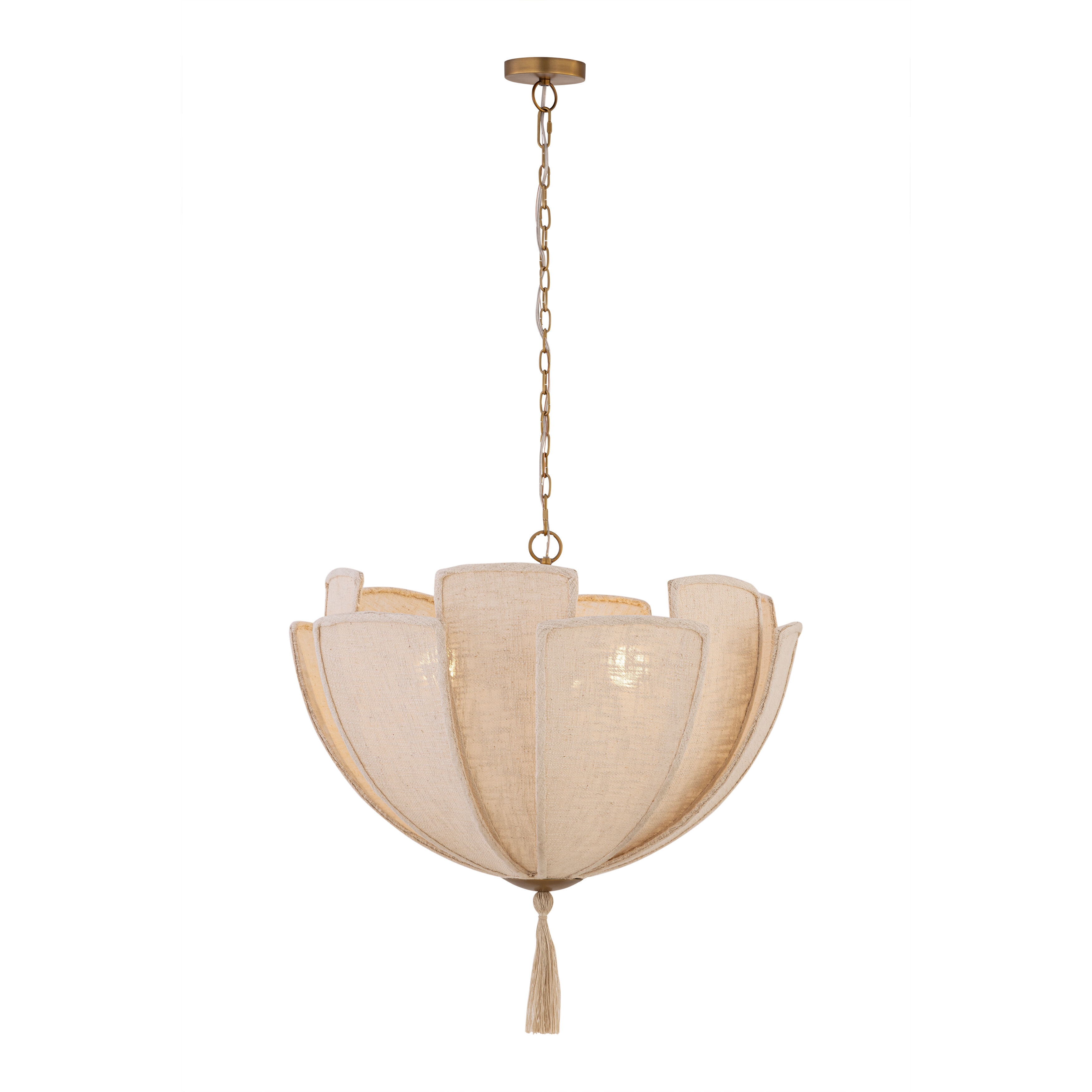 Celestine 3 Light 30 inch Legacy Brass Pendant Ceiling Light