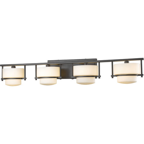 Porter 4 Light 34 inch Bronze Vanity Wall Light in G9
