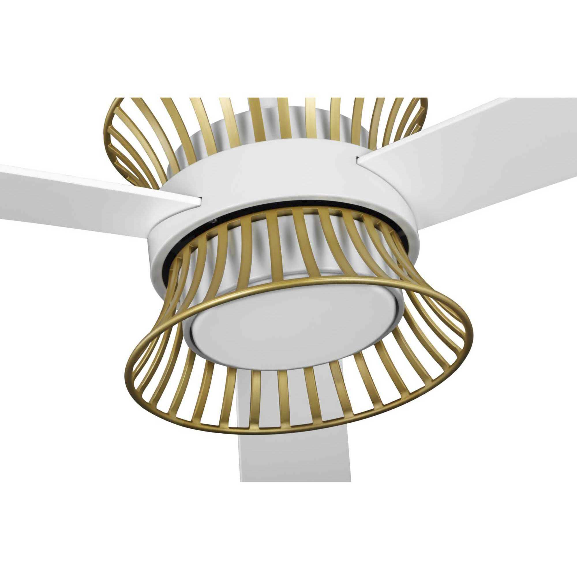 Bisbee 55 inch Satin White with Matte White Blades Outdoor Ceiling Fan