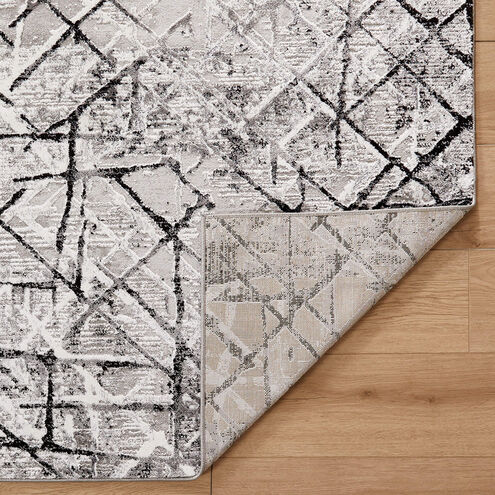 Sesia 114 X 79 inch Black/Grey Rug in 6 x 9