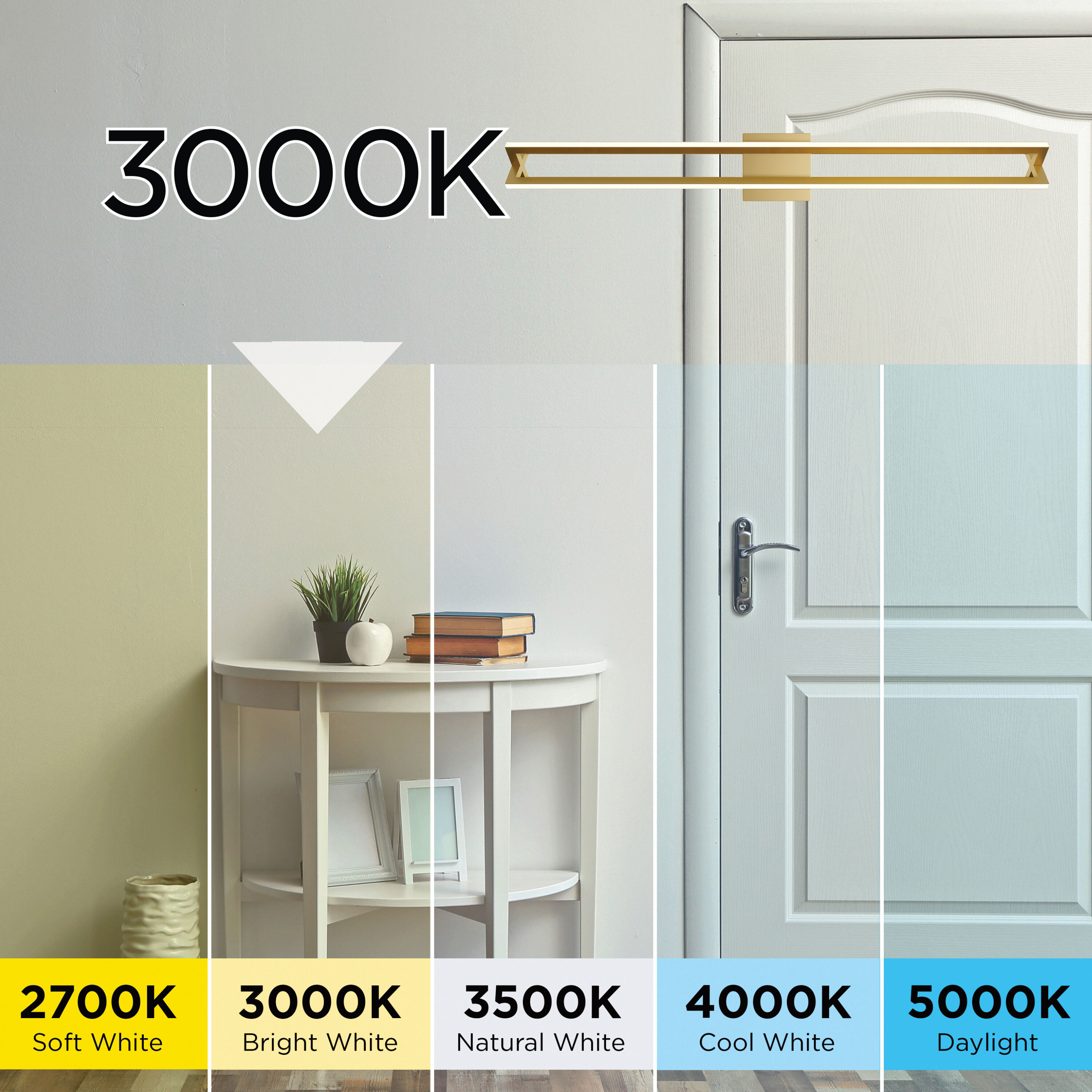 Cass LED 24 inch Satin Nickel Bath Vanity Wall Light