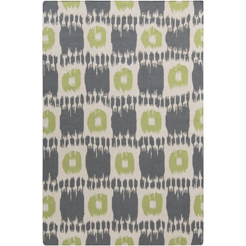 Front Porch 36 X 24 inch Charcoal, Lime, Khaki Rug