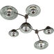 Atmosphere Cirrus LED 66.8 inch Flat Bronze Sconce/Flush Mount Ceiling Light in 3000K LED, Smoke Granite, Hub & Spoke