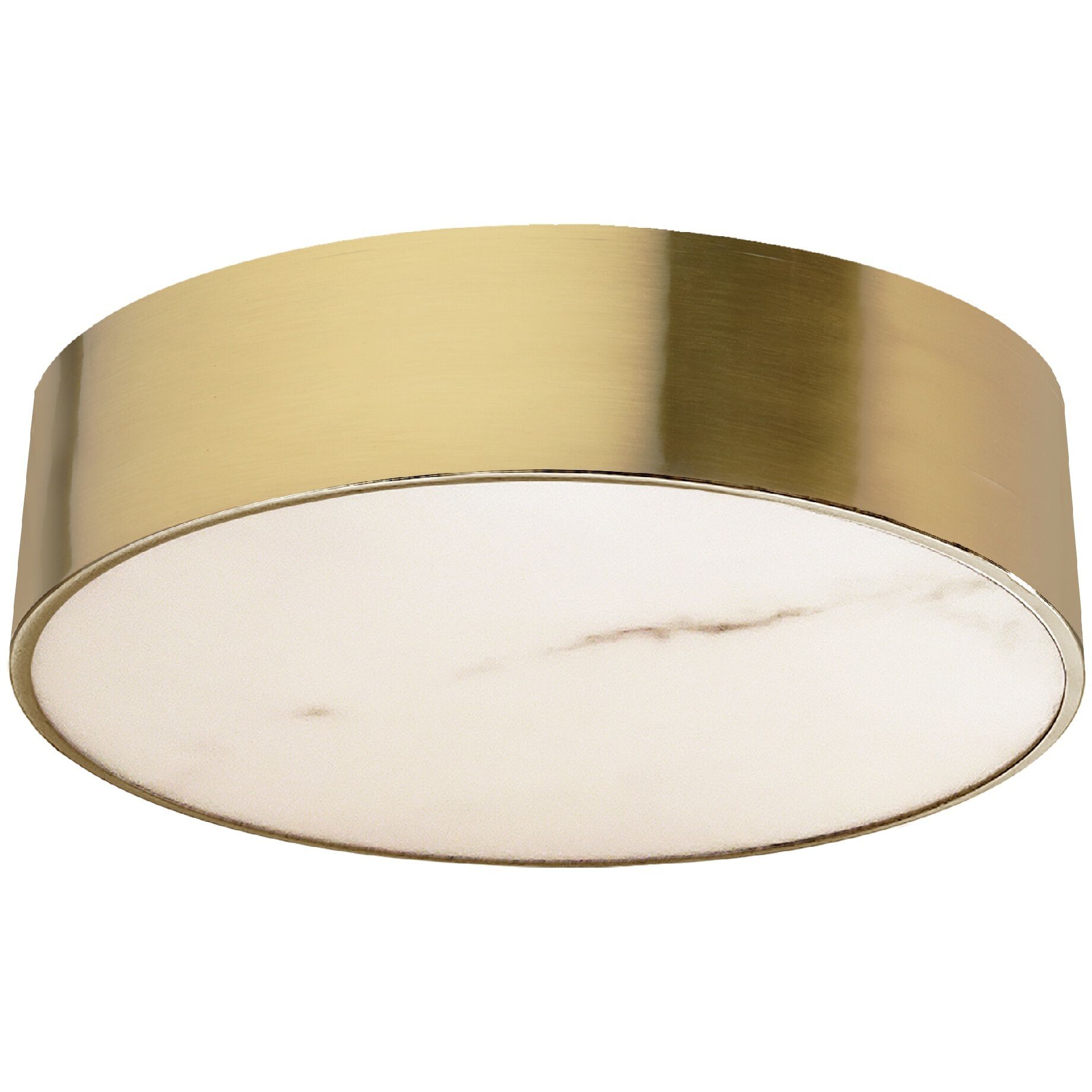 Walsh LED 12 inch Aged Brass Flush Mount Ceiling Light