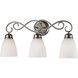 Chatham 3 Light 23 inch Brushed Nickel Vanity Light Wall Light