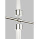 Sean Lavin Linger LED Polished Nickel Linear Suspension Ceiling Light, Integrated LED