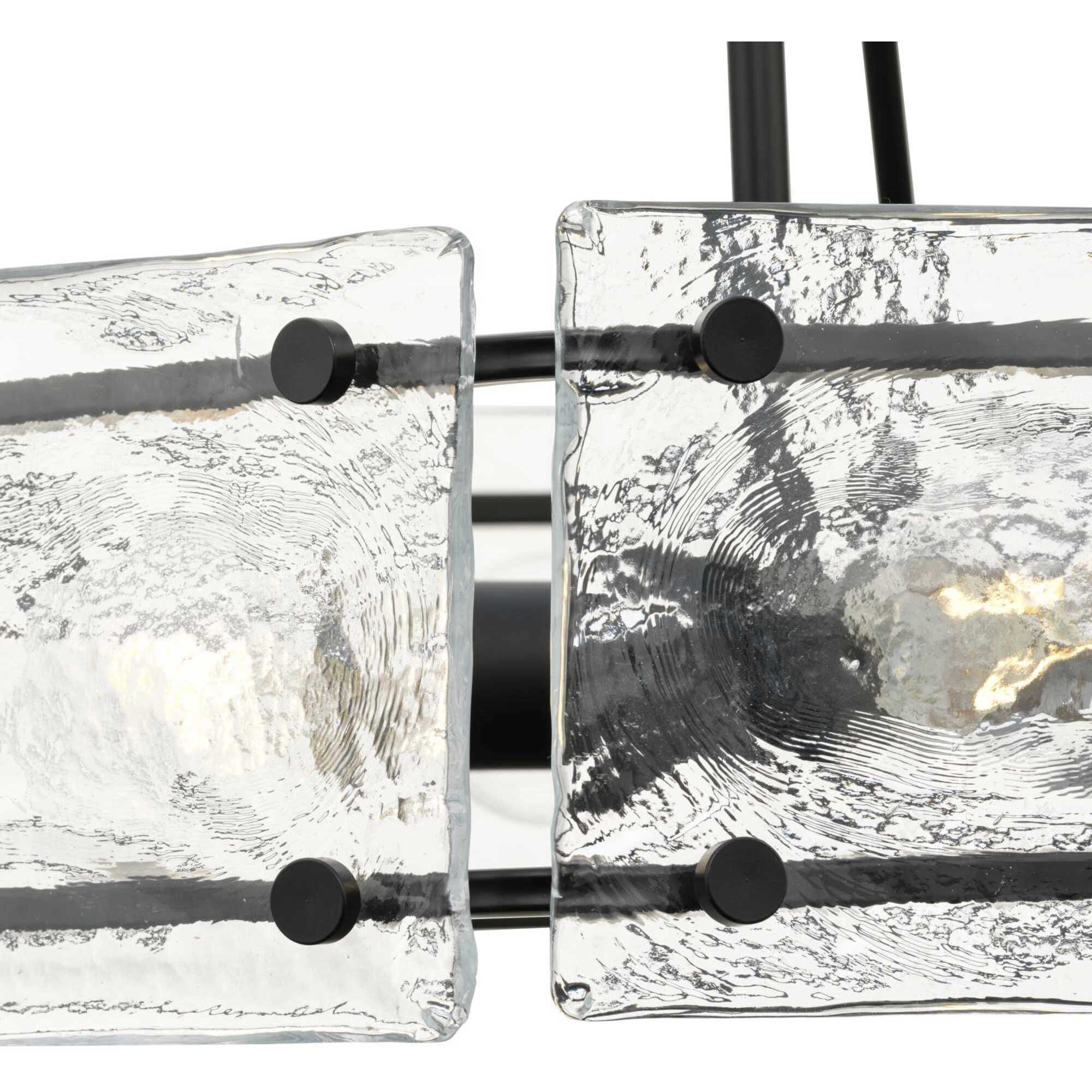 Rivera 4 Light 20.5 inch Matte Black Chandelier Ceiling Light, Design Series