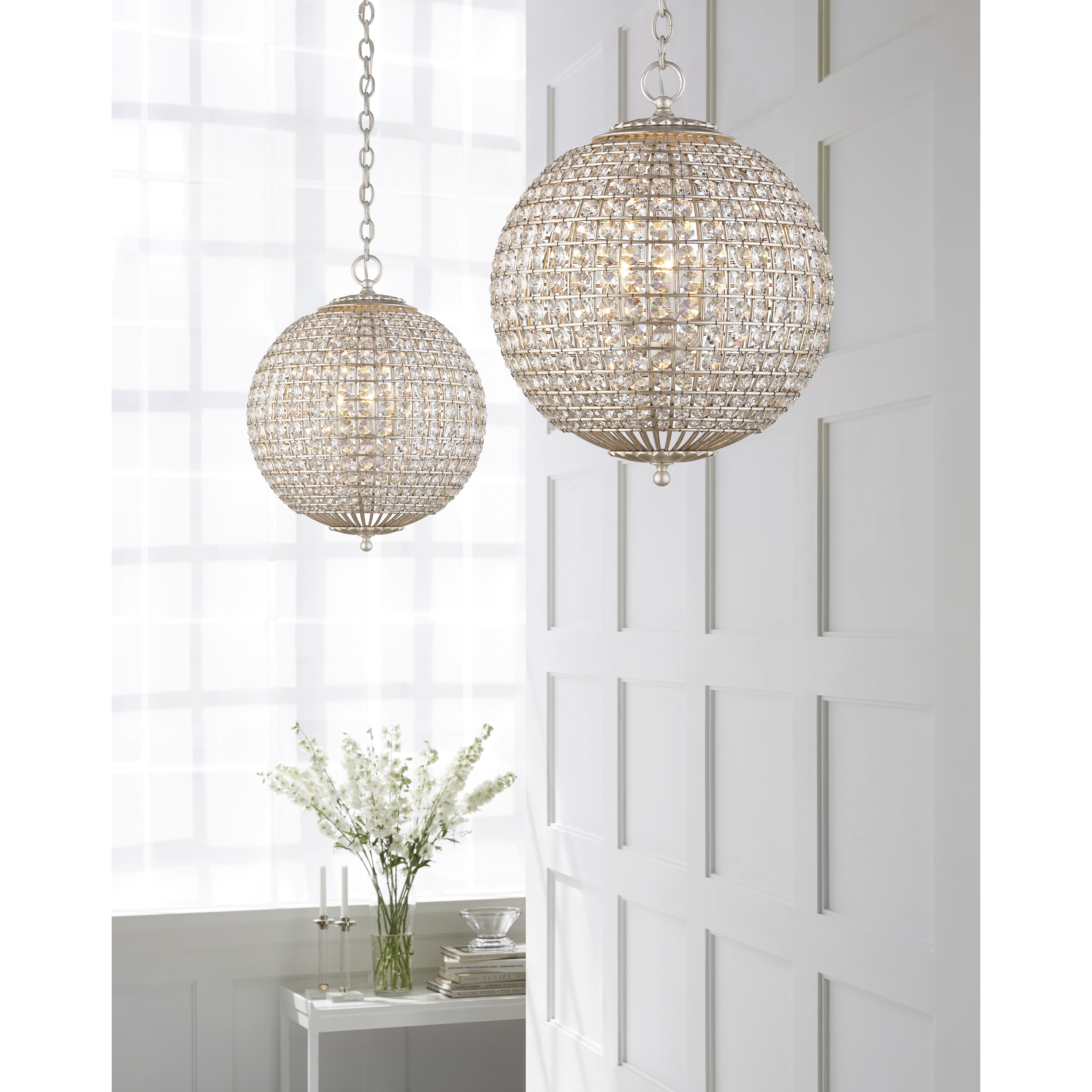 Round sphere chandelier hotsell