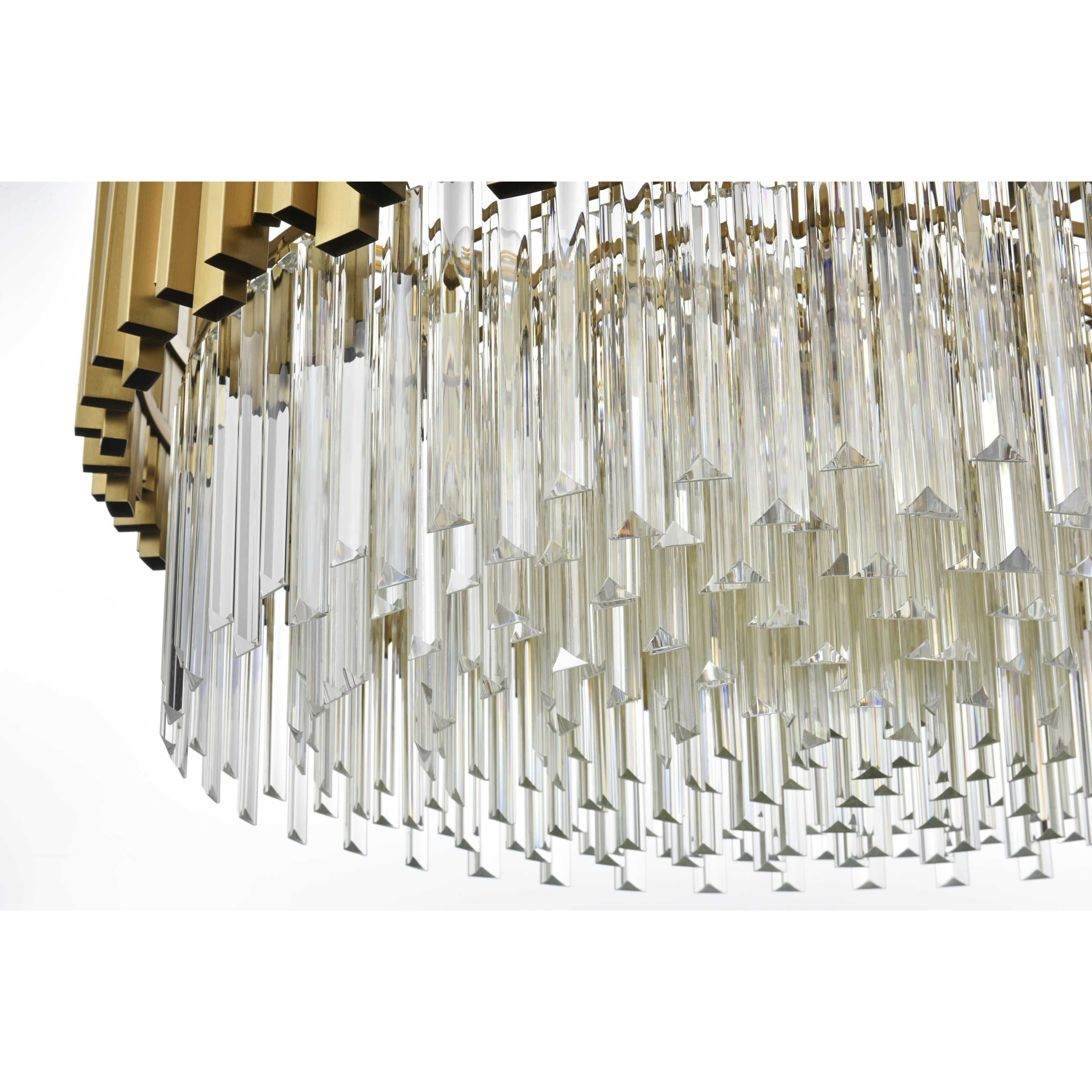 Willow 10 Light 32 inch Satin Gold Chandelier Ceiling Light