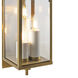 Back Bay 3 Light 16.75 inch Aged Brass Outdoor Wall Sconce