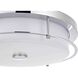 Kolson 1 Light 16 inch Chrome Flush Mount Ceiling Light