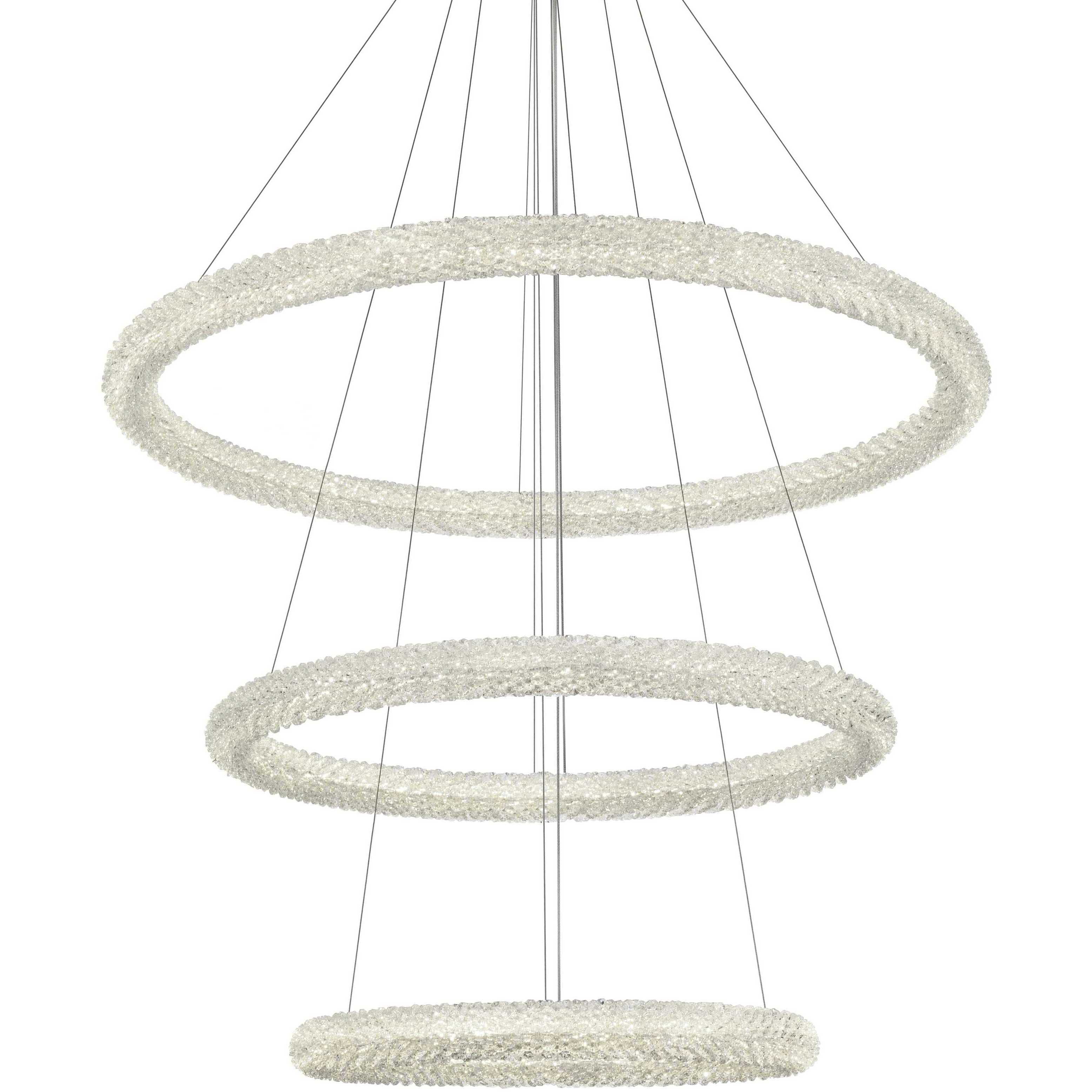 Bowen 3 Light 42 inch Satin Gold Chandelier Ceiling Light