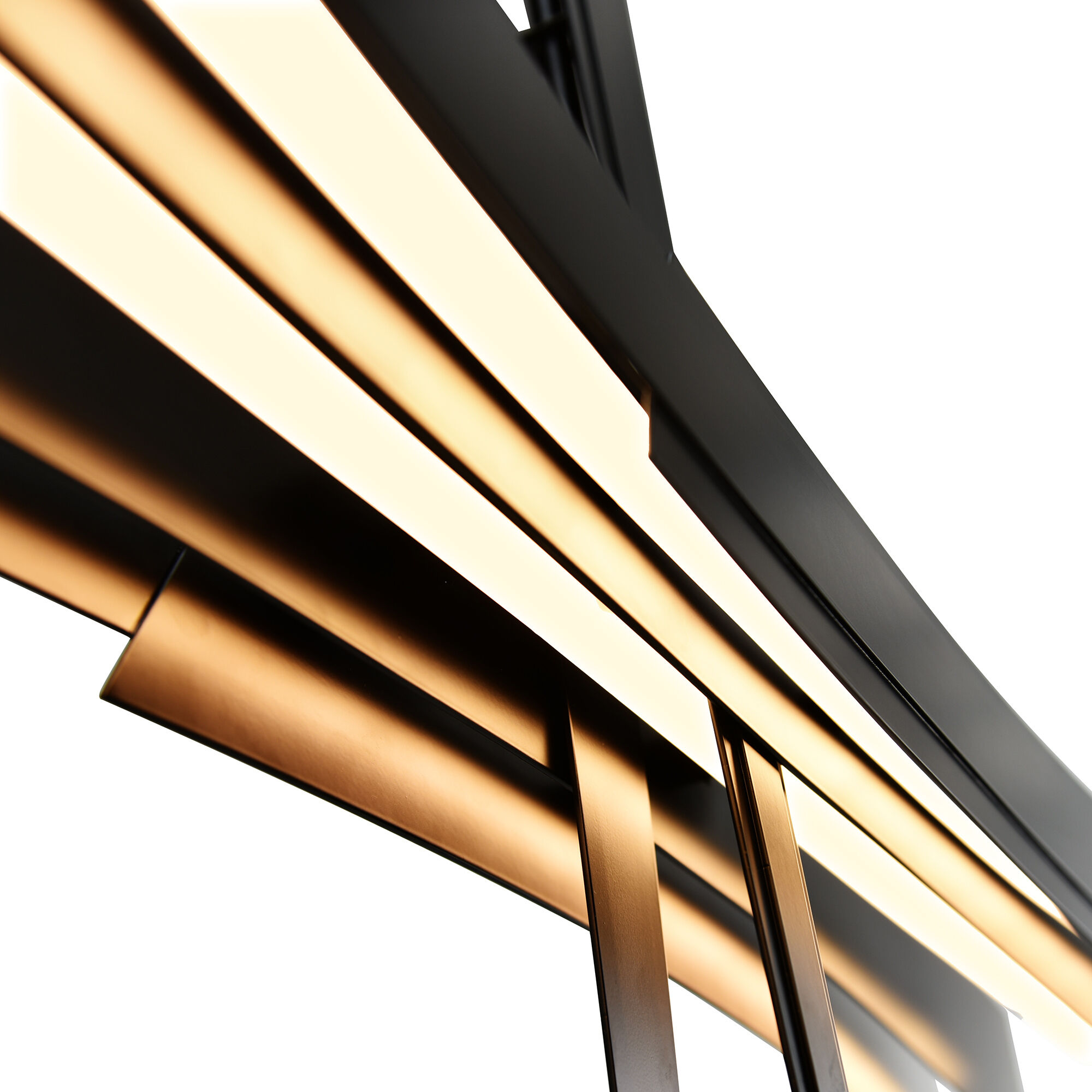 Solara LED 50 inch Black Chandelier Ceiling Light