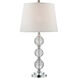 Oriel 30 inch 100.00 watt Chrome Table Lamp Portable Light