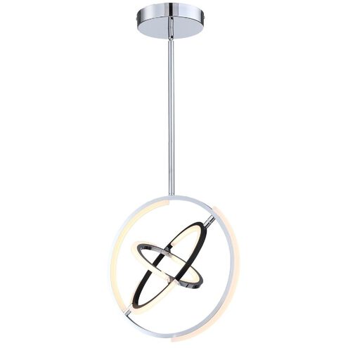 Trilogy LED 17 inch Polished Nickel Pendant Ceiling Light