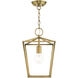 Devone 1 Light 10 inch Antique Brass Convertible Semi Flush/Lantern Ceiling Light