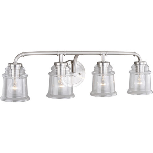 Toledo LED 30.5 inch Satin Nickel Bathroom Light Wall Light