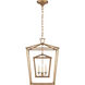 Chapman & Myers Darlana 3 Light 17 inch Gilded Iron Double Cage Lantern Pendant Ceiling Light, Medium