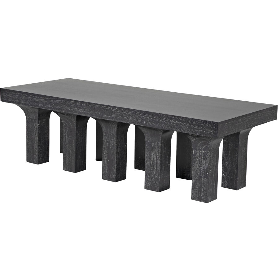 Santos 60 X 24 inch Cinder Black Coffee Table