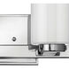 Miley 2 Light 13 inch Chrome Vanity Light Wall Light in Cased Opal